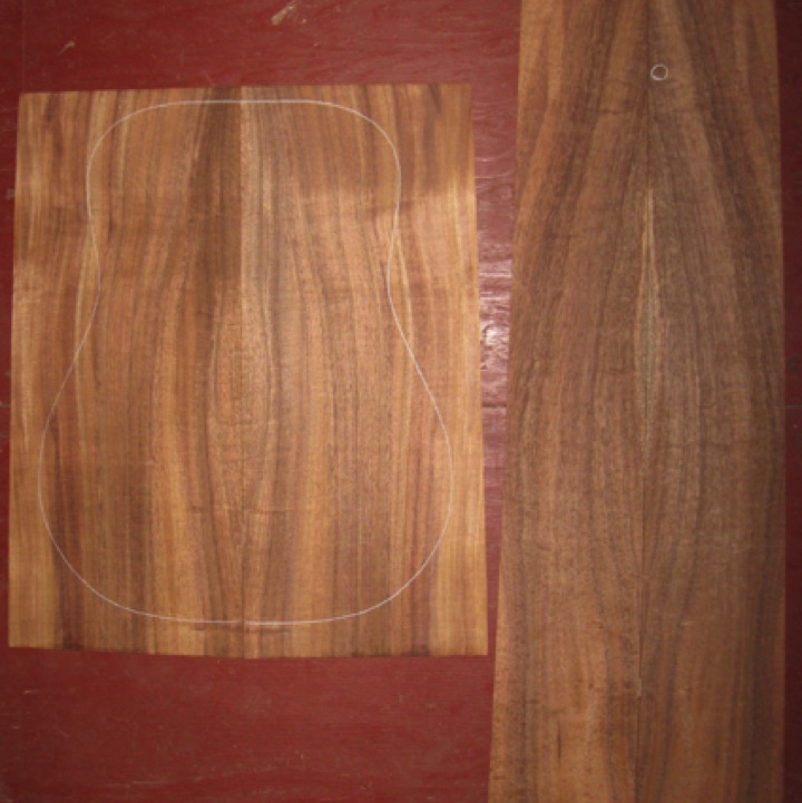 Koa OM/Dreadnought AAA $265
(2) back plates 9-1/4" x 22" (taper to 8-3/4")
(2) side plates 5-3/4" x 35-1/4" (taper to 4-3/4")
Air dried since 2006, 16" dred pattern shown, rich dark color with pomelle flame figure.
set #138-1517 Koa OM/Dreadnought AAA $265
(2) back plates 9-1/4" x 22" (taper to 8-3/4")
(2) side plates 5-3/4" x 35-1/4" (taper to 4-3/4")
Air dried since 2006, 16" dred pattern shown, rich dark color with pomelle flame figure.
set #138-1517