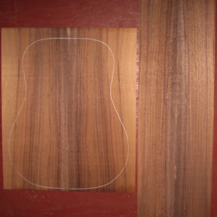 Koa OM/Dreadnought AA+ $170
(2) back plates 9" x 22"
(2) side plates 5" x 33-1/2"
Air dried since 2010, 16" dred pattern shown, straight grain, dense, gorgeous rich dark color and striping.
set #196-1550 Koa OM/Dreadnought AA+ $170
(2) back plates 9" x 22"
(2) side plates 5" x 33-1/2"
Air dried since 2010, 16" dred pattern shown, straight grain, dense, gorgeous rich dark color and striping.
set #196-1550