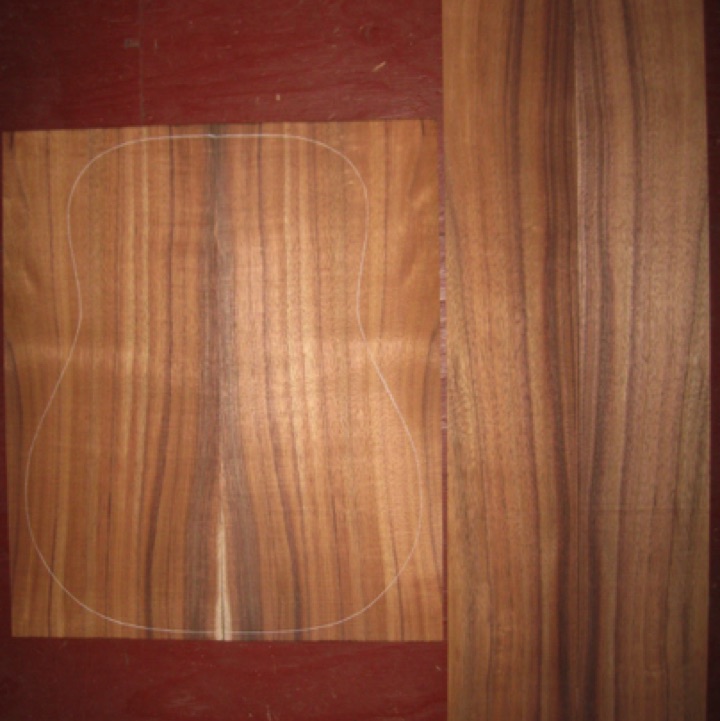 Koa OM/Dreadnought AA $120
(2) back plates 8-7/8" x 21"
(2) side plates 5-1/4" x 35-1/4"
Air dried since 2016, 16" dred pattern shown, straight and vertical grain, with rich colors and stripes.
set #175-1679 Koa OM/Dreadnought AA $120
(2) back plates 8-7/8" x 21"
(2) side plates 5-1/4" x 35-1/4"
Air dried since 2016, 16" dred pattern shown, straight and vertical grain, with rich colors and stripes.
set #175-1679