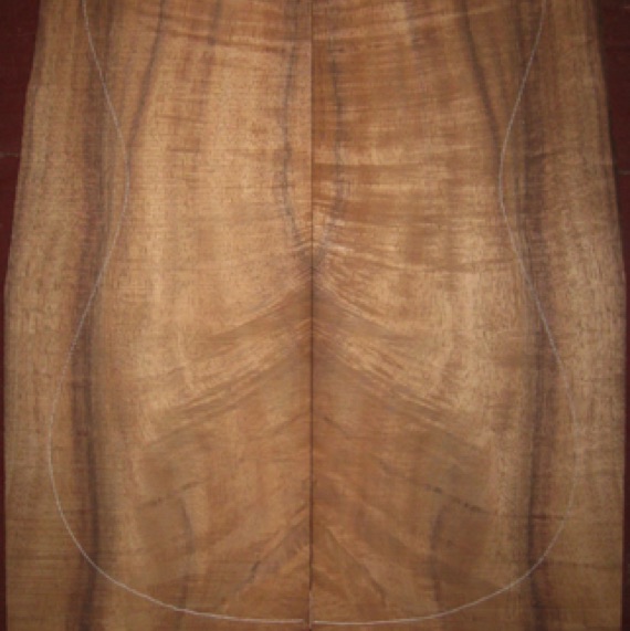 Koa Electric/Bass Top 4A $190
(2) top plates 7-1/2" x 23-1/2" (taper to 6" width)
Air dried since 2006, .220" thickness, 13" x 18-1/2" pattern shown, premium color, flame.
set #138-1435 Koa Electric/Bass Top 4A $190
(2) top plates 7-1/2" x 23-1/2" (taper to 6" width)
Air dried since 2006, .220" thickness, 13" x 18-1/2" pattern shown, premium color, flame.
set #138-1435