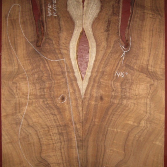 Koa Electric/Bass Top 4A $240
(2) top plates 9" x 21-1/2"
Air dried since 2010, skip-sanded to 3/8" thickness, dramatic stripes and curl-flame.
set #196-2112 Koa Electric/Bass Top 4A $240
(2) top plates 9" x 21-1/2"
Air dried since 2010, skip-sanded to 3/8" thickness, dramatic stripes and curl-flame.
set #196-2112
