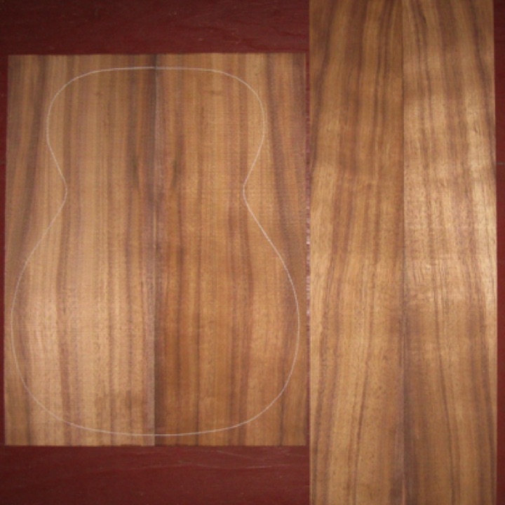 Koa OM/CL A+ $95
(2) back plates 8" x 21"
(2) side plates 5" x 32-3/4"
Air dried since 2013, 15-1/4" OM pattern shown; rich color, bold stripes, and light flame.
set #161-2105 Koa OM/CL A+ $95
(2) back plates 8" x 21"
(2) side plates 5" x 32-3/4"
Air dried since 2013, 15-1/4" OM pattern shown; rich color, bold stripes, and light flame.
set #161-2105