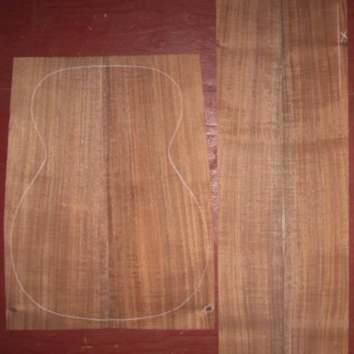 Koa OM/CL AAA $260
(2) back plates 8-1/8" x 21" (tapers to 7-1/4")
(2) side plates 5" x 35-3/4"
Air dried since 2016, 15-1/4" OM pattern shown, tight curl throughout; rich color bands.
set #174-2302 Koa OM/CL AAA $260
(2) back plates 8-1/8" x 21" (tapers to 7-1/4")
(2) side plates 5" x 35-3/4"
Air dried since 2016, 15-1/4" OM pattern shown, tight curl throughout; rich color bands.
set #174-2302