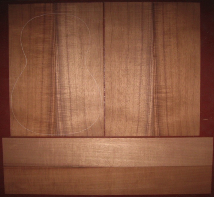 6-pc koa 0M/CL AAA $325
(4) top-back plates 7-5/8" x 21-1/2"
(2) side plates 4-3/4" x 34-1/4"
Air dried since 2017, 14-3/4" CL pattern shown, straight grain, red-brown with medium curl-flame.
set #200-2522 6-pc koa 0M/CL AAA $325
(4) top-back plates 7-5/8" x 21-1/2"
(2) side plates 4-3/4" x 34-1/4"
Air dried since 2017, 14-3/4" CL pattern shown, straight grain, red-brown with medium curl-flame.
set #200-2522