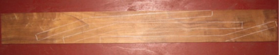 Koa Guitar Neck Blank AAA $125
36" x 4-1/8", 1" thick
Style C. Air dried since 2010, planed, flatsawn. Good curl on edge. Old-growth, straight grain, shown with 3 overlapping 23" long patterns.
face #1 - blank #193-1986 Koa Guitar Neck Blank AAA $125
36" x 4-1/8", 1" thick
Style C. Air dried since 2010, planed, flatsawn. Good curl on edge. Old-growth, straight grain, shown with 3 overlapping 23" long patterns.
face #1 - blank #193-1986