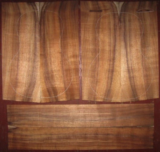 Koa Tenor 'Ukulele AA $73
(4) top-back plates 5-1/4" x 14"
(2) side plates 3-1/4" x 20-1/2"
Air dried since 2013, good color and striping, straight grain.
(2) consecutive sets available - set #170-1191 Koa Tenor 'Ukulele AA $73
(4) top-back plates 5-1/4" x 14"
(2) side plates 3-1/4" x 20-1/2"
Air dried since 2013, good color and striping, straight grain.
(2) consecutive sets available - set #170-1191