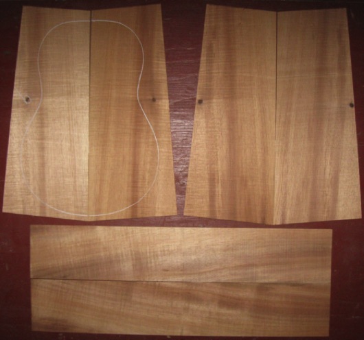 Koa Tenor Ukulele AAA $135
(4) top-back plates 5-1/2" x 13-1/8" (tapers)
(2) side plates 3-3/8" x 18-3/4"
Air dried since 2017, tenor pattern shown, bright honey brown with good fiddleback curl.
set #203-1906 Koa Tenor Ukulele AAA $135
(4) top-back plates 5-1/2" x 13-1/8" (tapers)
(2) side plates 3-3/8" x 18-3/4"
Air dried since 2017, tenor pattern shown, bright honey brown with good fiddleback curl.
set #203-1906