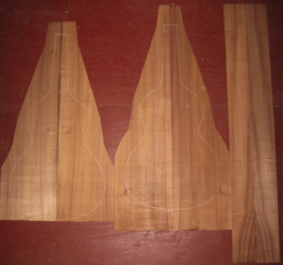 Koa Weissenborn AA $360
(4) top-back plates 9-1/2" x 35" min (tapered)
(2) side plates 3-3/4" x 45"
Air dried since 1996, medium curl (understated in photos), straight grain from big tree.
set #191-1364 Koa Weissenborn AA $360
(4) top-back plates 9-1/2" x 35" min (tapered)
(2) side plates 3-3/4" x 45"
Air dried since 1996, medium curl (understated in photos), straight grain from big tree.
set #191-1364