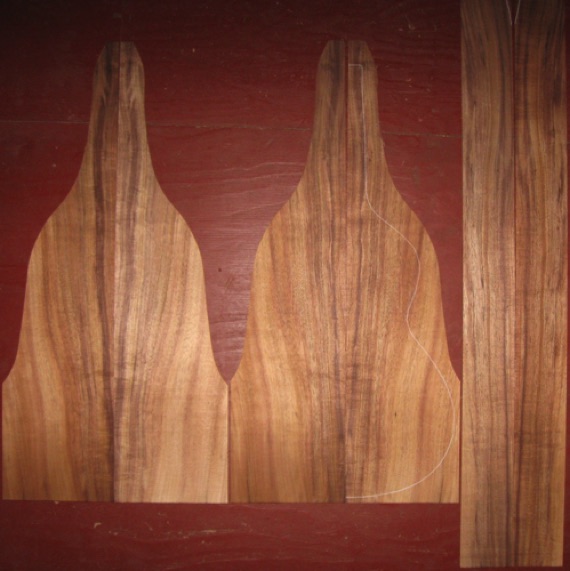 Koa Weissenborn AA $325
(4) top-back plates 8-3/8" x 34-1/4"
(2) side plates 3-7/8" x 43-3/8"
Air dried since 2016, rich colors and stripes, straight grain, light-med curl.
set #180-2070 Koa Weissenborn AA $325
(4) top-back plates 8-3/8" x 34-1/4"
(2) side plates 3-7/8" x 43-3/8"
Air dried since 2016, rich colors and stripes, straight grain, light-med curl.
set #180-2070