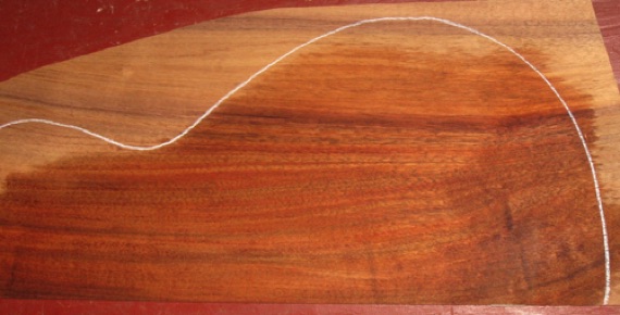 closeup, wetted
set #161-2121
Sides are 3-5/8" wide; with most patterns the sap will be fully removed during binding. Also note: one back plate has shallow staining on inside face (it doesn't show). Inquire for details. closeup, wetted
set #161-2121
Sides are 3-5/8" wide; with most patterns the sap will be fully removed during binding. Also note: one back plate has shallow staining on inside face (it doesn't show). Inquire for details.