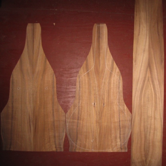Koa Weissenborn AA $250
(4) top-back plates 8-1/4" x 33" (tapers)
(2) side plates 4" x 45"
Air dried since 2019, good color and density, light
flame; a couple minor blems.
set #206-2289 Koa Weissenborn AA $250
(4) top-back plates 8-1/4" x 33" (tapers)
(2) side plates 4" x 45"
Air dried since 2019, good color and density, light
flame; a couple minor blems.
set #206-2289