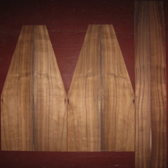 Koa Weissenborn AA $225
(4) top-back plates 8-1/2" x 32-1/2"
(2) side plates 4" x 43-3/4"
Air dried since 2013, good color and light-med curl. Generally straight and vertical grain.
(2) consecutive sets available - set #162-2543 Koa Weissenborn AA $225
(4) top-back plates 8-1/2" x 32-1/2"
(2) side plates 4" x 43-3/4"
Air dried since 2013, good color and light-med curl. Generally straight and vertical grain.
(2) consecutive sets available - set #162-2543