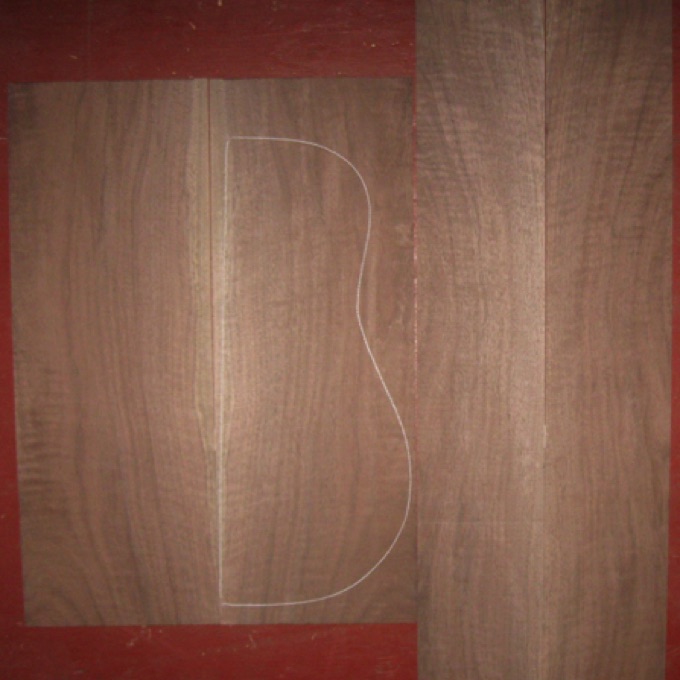 Walnut OM/D AAA+ $145
(2) back plates 8-5/8" x 23-3/4"
(2) side plates 5-1/2" x 35-3/4"
Air dried since 2002, 16" dred pattern shown, straight grain, great color, strong curl.
set #102-2416 Walnut OM/D AAA+ $145
(2) back plates 8-5/8" x 23-3/4"
(2) side plates 5-1/2" x 35-3/4"
Air dried since 2002, 16" dred pattern shown, straight grain, great color, strong curl.
set #102-2416