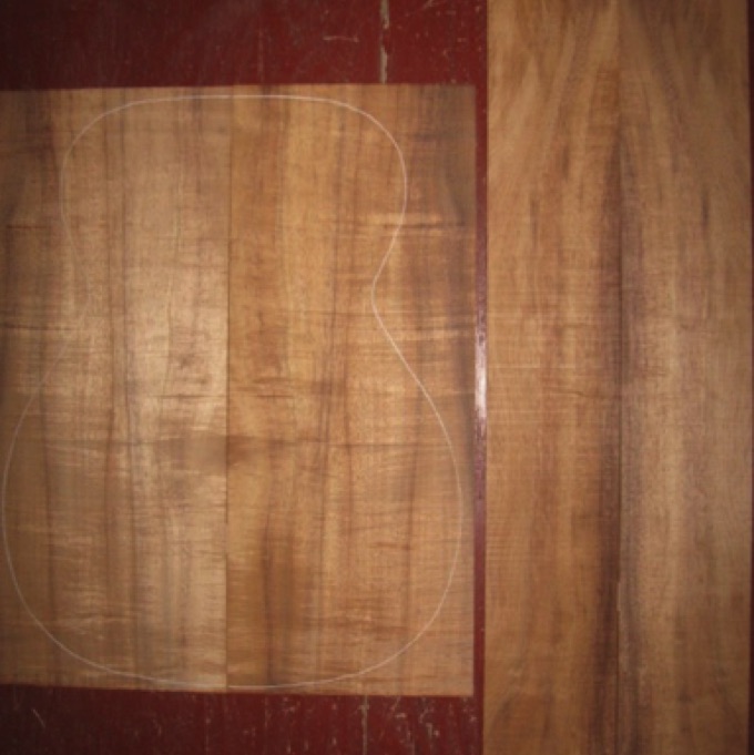 Koa OM/CL AA+ $125
(2) back plates 8-1/8" x 20-1/4"
(2) side plates 4-3/8" x 32-1/2"
Air dried since 2006, 15-1/4" concert pattern shown, back plates especially curly.
(2) consecutive sets available - set #137-1287 Koa OM/CL AA+ $125
(2) back plates 8-1/8" x 20-1/4"
(2) side plates 4-3/8" x 32-1/2"
Air dried since 2006, 15-1/4" concert pattern shown, back plates especially curly.
(2) consecutive sets available - set #137-1287