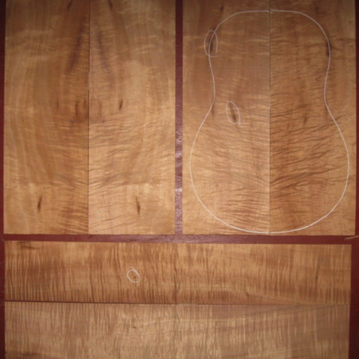 Koa Tenor Ukulele AAA+ $115
(4) top-back plates 4-3/4" x 13"
(2) side plates 3-1/4" x 19"
Air dried since 2018, tenor pattern shown, bright color,
premium flame.
set #212-2142 Koa Tenor Ukulele AAA+ $115
(4) top-back plates 4-3/4" x 13"
(2) side plates 3-1/4" x 19"
Air dried since 2018, tenor pattern shown, bright color,
premium flame.
set #212-2142