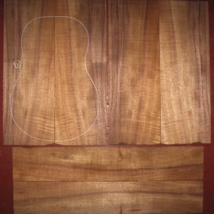 Koa Tenor Ukulele AA $80
(4) top-back plates 5" x 14" min.
(2) side plates 3-1/4" x 18-3/4"
Air dried since 2017, tenor pattern shown, medium curl.
set #205-2279 Koa Tenor Ukulele AA $80
(4) top-back plates 5" x 14" min.
(2) side plates 3-1/4" x 18-3/4"
Air dried since 2017, tenor pattern shown, medium curl.
set #205-2279