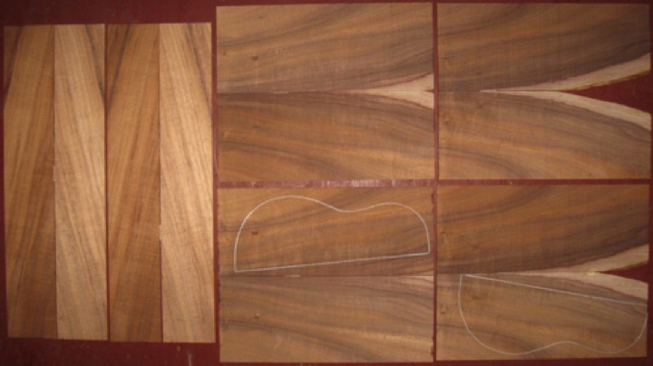 (2) Koa Tenor Ukulele A $95/pair
(4) top-back plates 5-3/8" x 13-3/8"
(2) side plates 3-1/4" x 20"
Air dried since 2013, tenor pattern shown, rich color. 12 plates total as seen above.
set #161-2428 (2) Koa Tenor Ukulele A $95/pair
(4) top-back plates 5-3/8" x 13-3/8"
(2) side plates 3-1/4" x 20"
Air dried since 2013, tenor pattern shown, rich color. 12 plates total as seen above.
set #161-2428